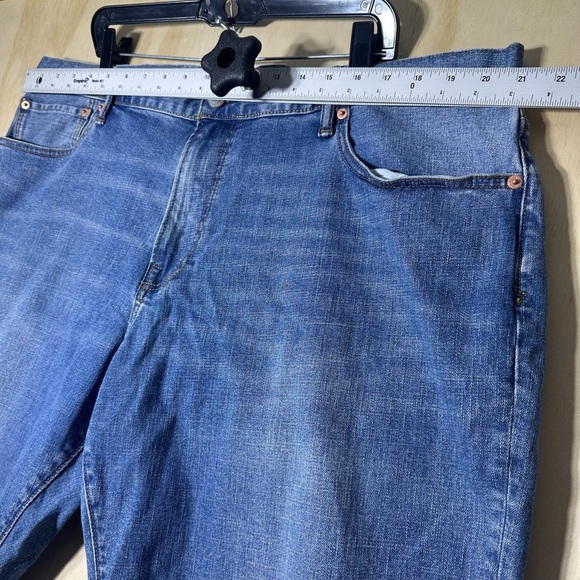Gap 1969 Straight Blue Jeans Light Wash 42X30 - Picture 3 of 11